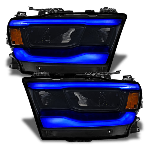 Oracle 19-21 Dodge RAM 1500 Reflector LED Headlight DRL Kit - w/Simple Controller - 1281-504
