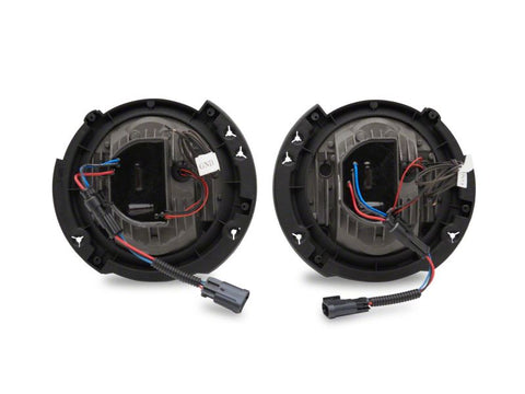 Raxiom07-18 Jeep Wrangler JK LED Halo Projector Headlights- Chrome Housing (Clear Lens) - J121872