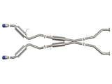 aFe Takeda 09-20 Nissan 370z 2-1/2 IN 304 Stainless Steel Cat-Back Exhaust System w/ Blue Flame Tip - 49-36139-L