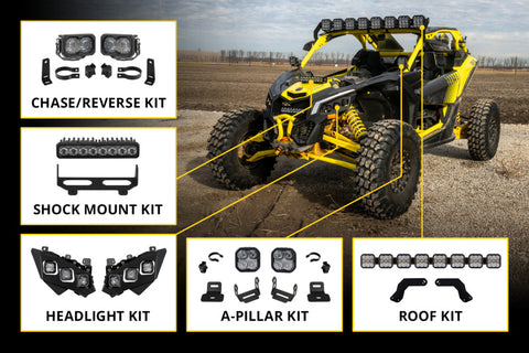Diode Dynamics 17-26 Can Am Maverick X3 SS10 Grille Sport Yellow Combo - DD8300
