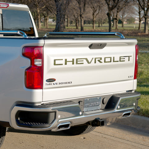 Putco 19-20 Chevy Silverado 1500 - Black Platinum Tailgate Letters CHEVROLET Chevrolet Letters - 55550BPGM