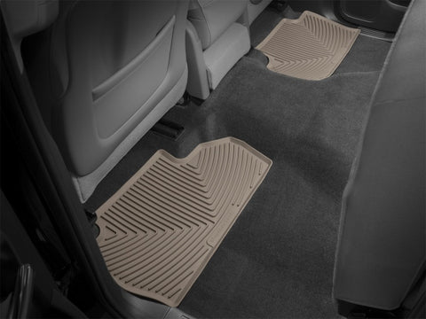 WeatherTech 14+ Chevrolet Silverado Rear Rubber Mats - Tan - W310TN