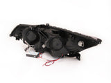 ANZO 2009-2012 Acura TSX Projector Headlights w/ Halo Black (CCFL) (HID Compatible) - 121393