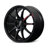 Gram Lights 57NR LIMITED II 17x7.0 +47 4-100 Semigloss Black Wheel w/ Black Cap/Stickers/Air Valve - WGN2M47ASB
