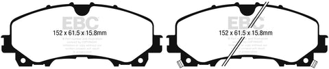 EBC 13+ Infiniti Q50 3.7 Yellowstuff Front Brake Pads - DP43036R