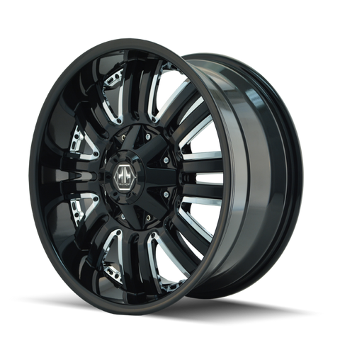 Mayhem 8070 Assault 18x9 / 5x114.3 BP / 18mm Offset / 87mm Hub Black Wheel - 8070-8956B18