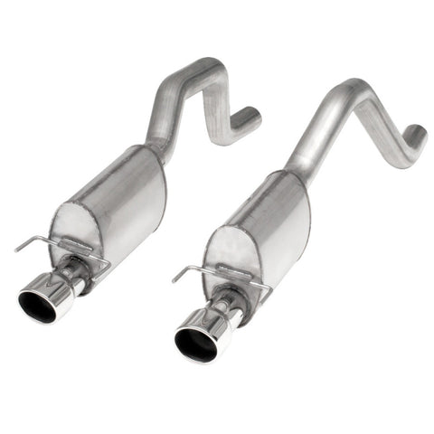Stainless Works 2006-13 Corvette C6ZO6/ZR1 3in Axle Back S-Tube Mufflers Dual 4in Rolled Edge Tips - ZO6CB