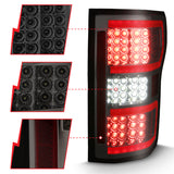 ANZO 2018-2019 Ford F-150 LED Taillight Smoke (Red Light Bar) (w/ Sequential) - 311315