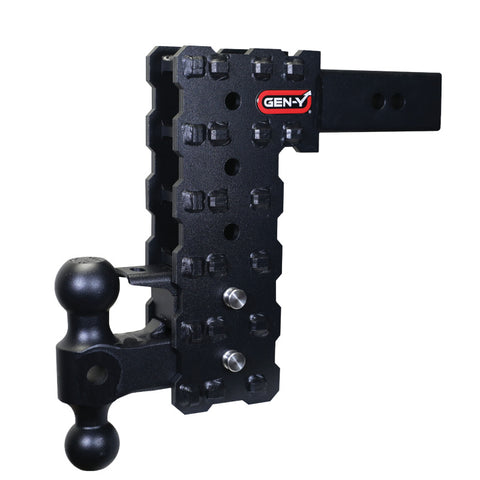 Gen-Y Phantom-X 2.5in Solid Shank 10in Drop 1.6K TW 16K Hitch w/GH-051 & GH-032 (No Flat Towing) - GH-2425X