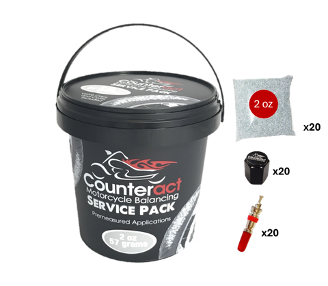 Counteract Motorcycle Balance Beads Shop Service Bucket: 20 packs - 2oz bags - MKSP2