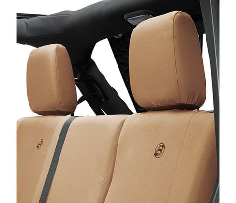 Bestop 13-18 Jeep Wrangler JK 4-Door Rear Seat Covers (Tan) - 29284-04