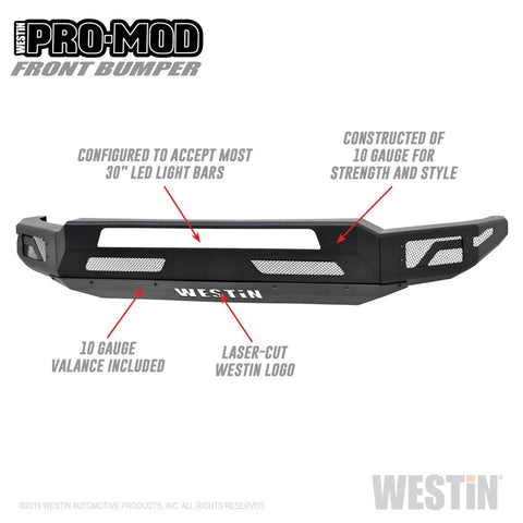 Westin 18-19 Ford F-150 Pro-Mod Front Bumper - 58-41065