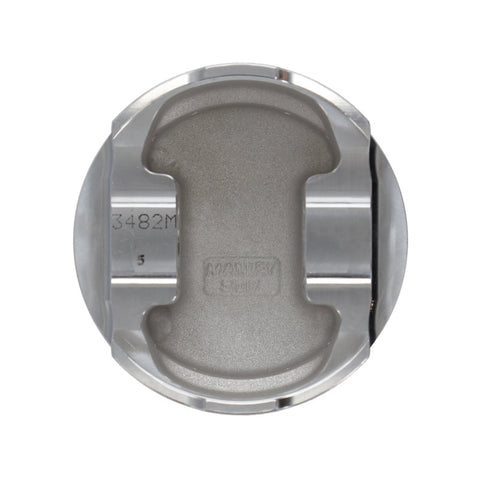 Manley 93-98 Toyota Supra Turbo (2JZGTE) 86.5mm +5mm Bore 9:1 Dish Piston Set with Ring - 609005CE-6