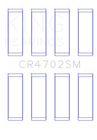 King Engine Bearings VW Cvna Ea211 (Size +0.50mm) Connecting Rod Bearing Set - CR4702SM0.5