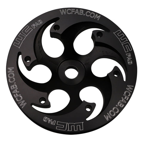 Wehrli 01-16 Chevrolet 6.6L Duramax Twin CP3 Pulley Deep Offset - Black Anodized Finish - WCF100271