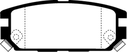 EBC 91-93 Dodge Stealth 3.0 4WD Redstuff Rear Brake Pads - DP3987C