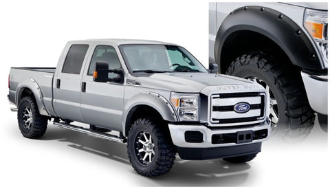 Bushwacker 99-07 Ford F-250 Super Duty Styleside Pocket Style Flares 4pc 81.0/96.0in Bed - Black - 20914-02