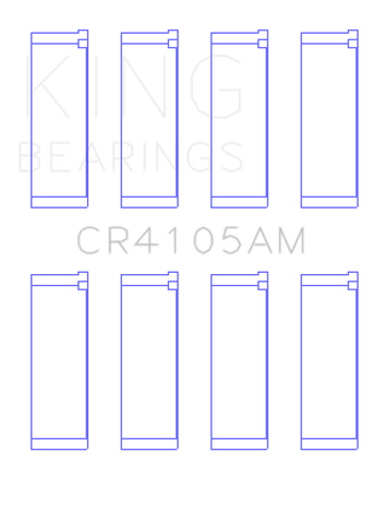 King Mazda FS-DE L4/FP L4/FS L4  DOHC 16 Valve  (Size STD) Rod Bearing Set - CR4105AM