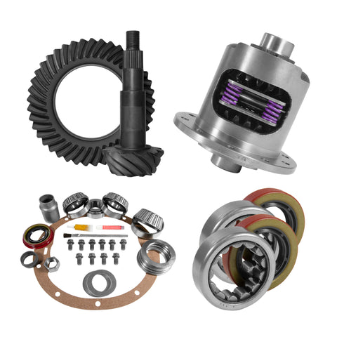 Yukon 8.2in GM 3.08 Rear Ring & Pinion Install Kit 28 Spline Positraction 2.25in Axle Bearings - YGK2212