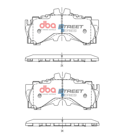 DBA 2017+ Lexus LC500 Street Series Front Brake Pads - DB15150SS
