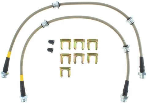 StopTech 2/89-96 Nissan 300ZX / 6/89-96 300ZX Turbo Stainless Steel Front Brake Lines - 950.42006