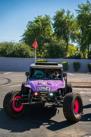 Rigid Industries x SHREDDY 360-Series 4in Lights w/Wt Bcklght (2) + 6 Covers (2 Pink/2 Teal/2 Blk) - 36117-SHREDDY
