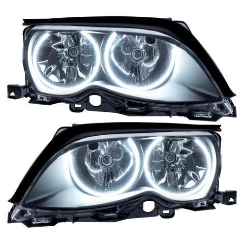 Oracle 02-05 BMW 3 Series SMD HL - Black - ColorSHIFT w/ Simple Controller - 7104-504