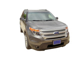 AVS 11-15 Ford Explorer (Excl. Sport Model) Aeroskin Low Profile Hood Shield - Chrome - 622045