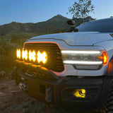 KC HiLiTES SlimLite 8in. LED Light Shield SAE Driving (Shield Only) - Selective Yellow - 5210
