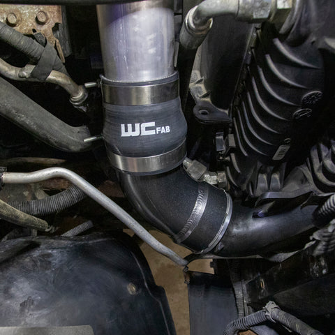 Wehrli 06-10 GM LBZ/LMM Duramax Passenger Side Intercooler Outlet Elbow Kit - Gloss White - WCF100466-GW