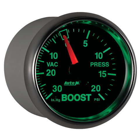 Autometer GS 52mm 30 in Hg/20 psi Mechanical Vacuum/Boost Gauge - 3807
