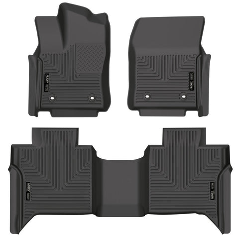 Husky Liners 2022 Toyota Tundra WeatherBeater CC CrewMax Front & 2nd Seat Floor Liner - Blk - 99481