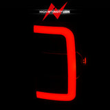 ANZO 2001-2011 Ford  Ranger LED Tail Lights w/ Light Bar Black Housing Clear Lens - 311390