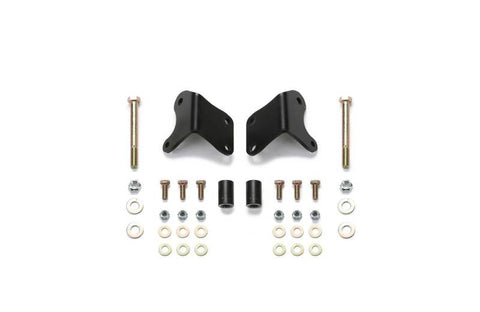 Fabtech 07-18 Jeep JK 4WD Front Lower Shock Mount Relocation Brackets - FTS24141