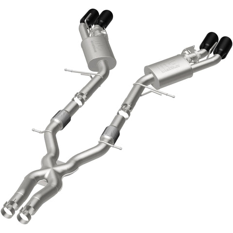 MagnaFlow SYS Cat-Back 2015-2017 Cadillac CTS-V 6.2L Quad 4in Carbon Fiber Tips - 19011