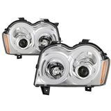 Spyder 05-07 Jeep Grand Cherokee - Light Bar Projector Headlights - Chrome - PRO-YD-JGC05V2-LB-C - 5086112