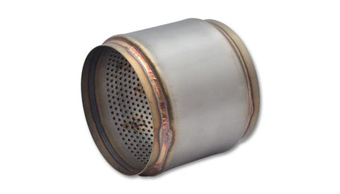 Vibrant SS Race Muffler 5in inlet/outlet x 5in long - 17995