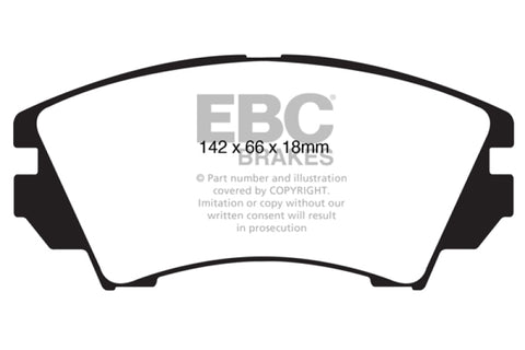 EBC 10+ Buick Allure (Canada) 3.0 Redstuff Front Brake Pads - DP32014C