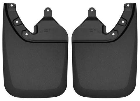 Husky Liners 2016 Toyota Tacoma w/ OE Fender Flares Custom Molded Rear Mud Guards - Black - 57941