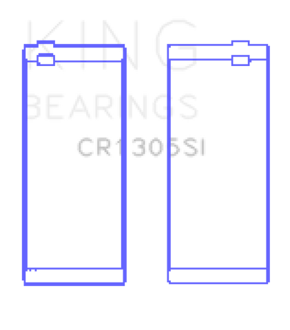 King Engine Bearings Cummins 4Bta/4Btaa/6Bt/6Bta (Size +.026mm) Connecting Rod Bearing Set - CR1305SI.026