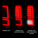 ANZO 2014-2021 Toyota Tundra LED Taillights Chrome Housing/Clear Lens - 311438