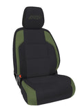 PRP 6-23 Toyota Tacoma Front Seat Covers (Pair) - Black/Olive Green - B057-04