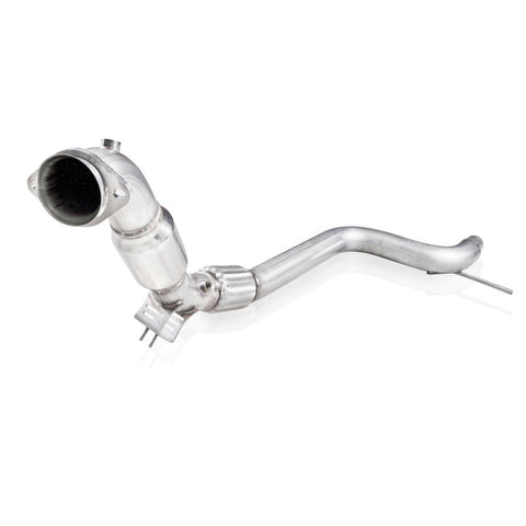 Stainless Works 2015-16 Mustang Downpipe 3in High-Flow Cats Factory Connection - M15EDPCAT