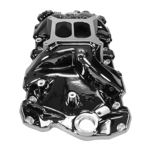 Edelbrock Chevy SB Performer RPM Intake Manifold - Black Plasma Finish - 7101-BP
