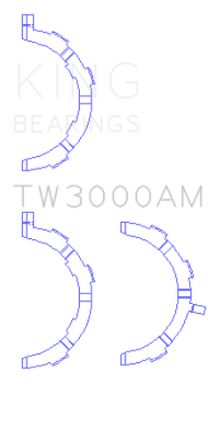 King Engine Bearings Ford 6.7L Power Stroke V8 Diesel Thrust Washer Set - TW3000AM