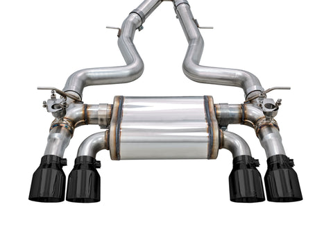 AWE Tuning BMW F8X M3/M4 SwitchPath Cat-Back Exhaust - Diamond Black Tips - 3025-43074