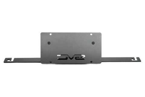 DV8 Offroad 2021 Ford Bronco Capable Bumper Slanted Front License Plate Mount - LPBR-05