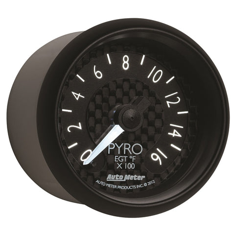 Autometer GT Series 52mm Full Sweep Electronic 0-1600 Deg F EGT/Pyrometer Gauge - 8044