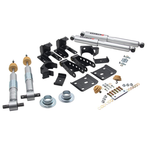 Belltech LOWERING KIT 14-17 Chevy Silverado/Sierra 1in to -2in Front/4in Rear w/ Street Perf Shocks - 991SP