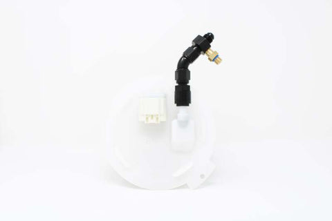 Aeromotive VaporWorx Fuel Module Outlet Kit - 45 Degree 3/8in Female to AN-08 Flare & 1/8in NPT Port - 65604